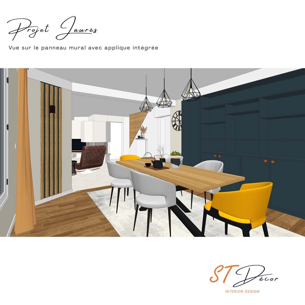 Projet Saint-Leu – Jaurès (95320) - Aménagement et rénovation du salon & séjour